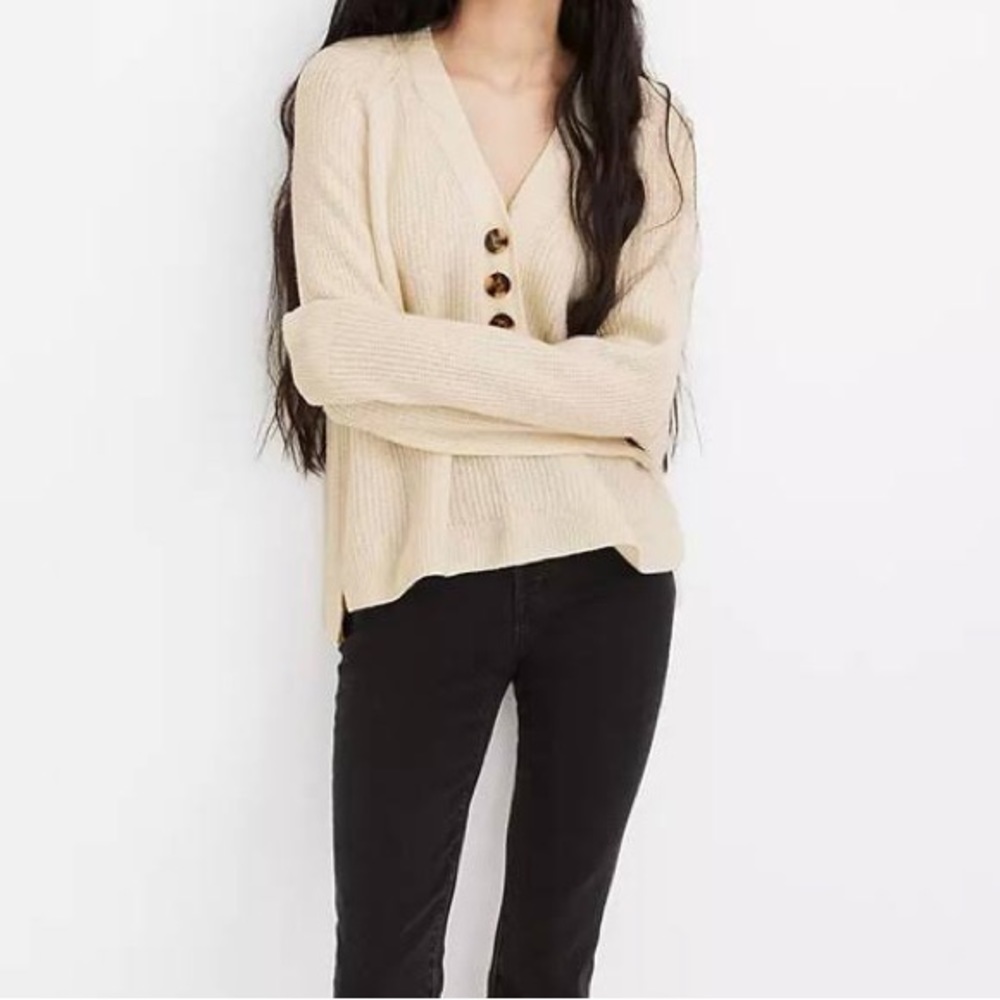 madewell Ribbed Lyle Henley Sweater